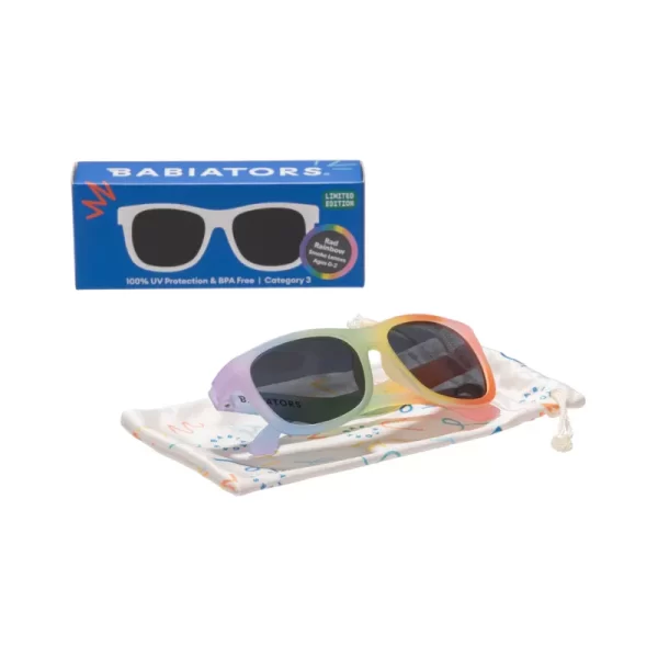 rad rainbow akiniai su dėžute